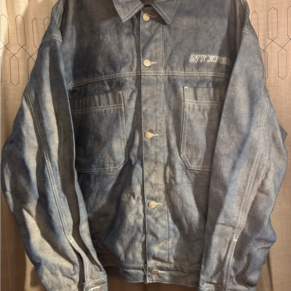 NY Xpress Men's Denim Jacket & Denim Matching Pants Set